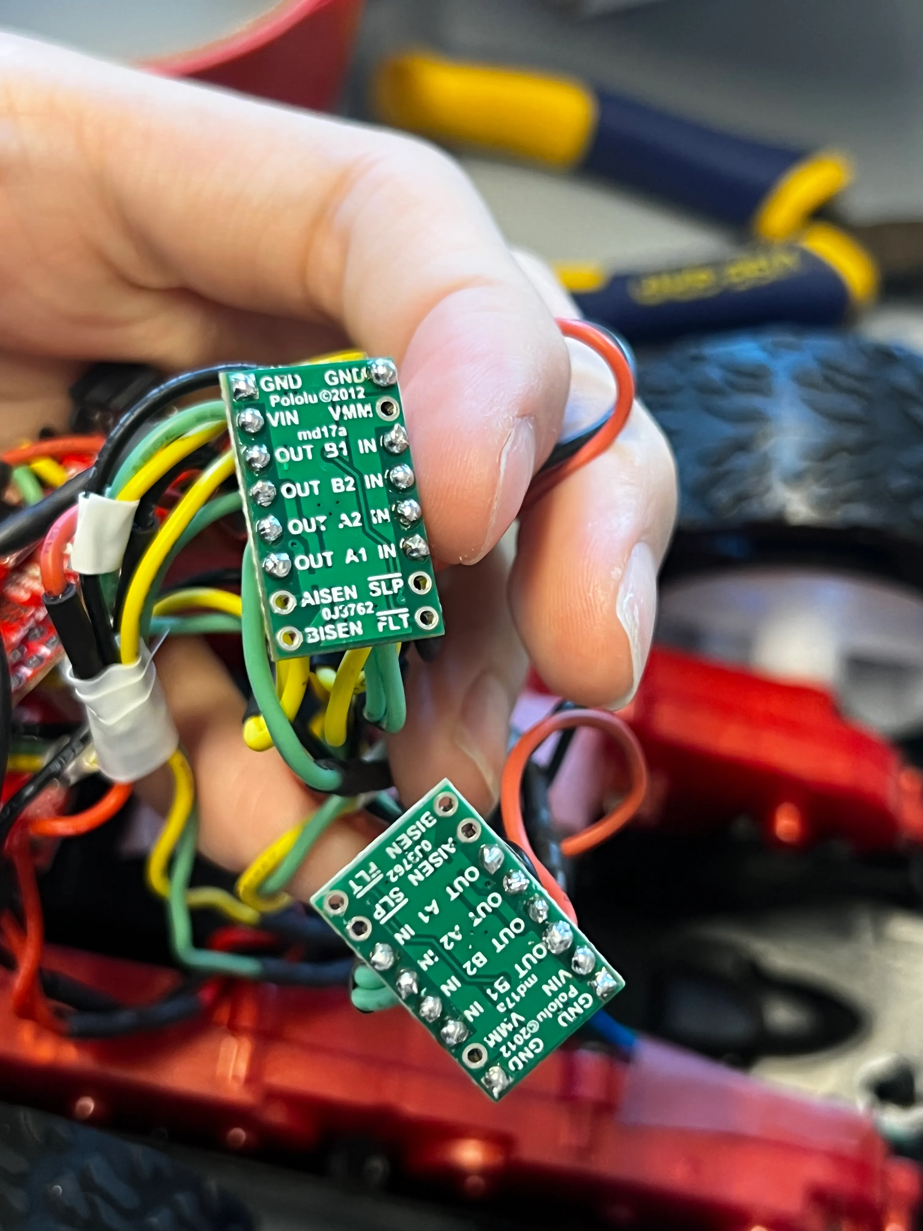 Motor driver soldering