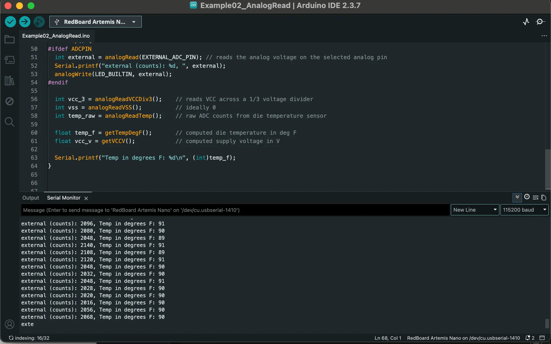Warm Temperature Reading