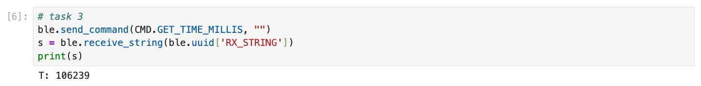 Time in milliseconds